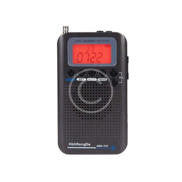 Portable VHF Air Band Transceiver Radio